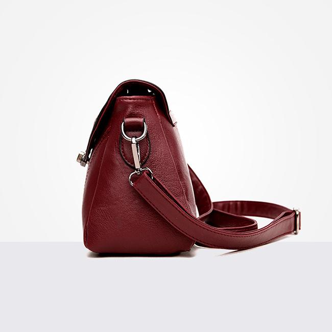SCIONE Kožené kabelky Jednoduchý styl Dámské rameno Messenger Bag Clutch