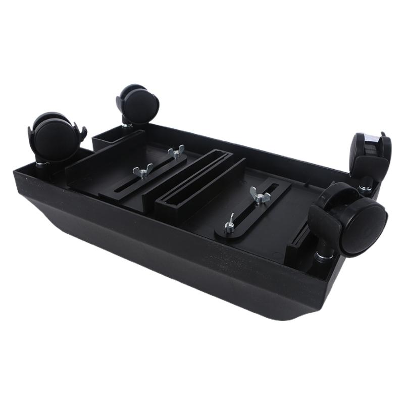 Computer Tower Stand CPU Cart with 4 Caster Wheels for Home Office Under Desk