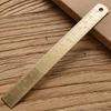 15cm/12cm Brass Ruler Set: Vintage Bookmark & Stationery Tool for Office and Students