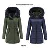 Jacket for Women Soft  Cotton Jacket Reversible Wear Removable Fur Collar Removable Hat Jacket Cotton Pie Overcoat Female Outfits Accessories
