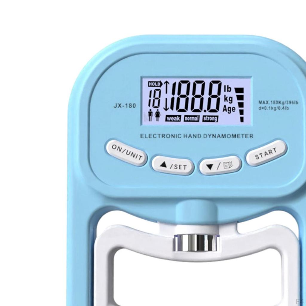 Elektronisk greppmätare Handdynamometer Digital Display Styrkemätning för träning