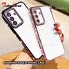 Funda de Silicona Transparente con Chapado de Diamante Para Samsung Galaxy A17 A16 A26 A36 A56 A06 A15 A25 A35 A55 A14 A24 A34 A54 A05 Cubierta