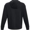 Under Armour FW22 Hanocă cu capotă cu fermoar și logo de culoare uni cu mânecă lungă Bărbați Topuri Negru 1373801-001