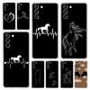 Phone Case For Samsung Galaxy S24 Plus S23 S22 S21 S20 FE Ultra 5G S10 S10E S9 Soft Clear Silicone Cover Animal Art Horse