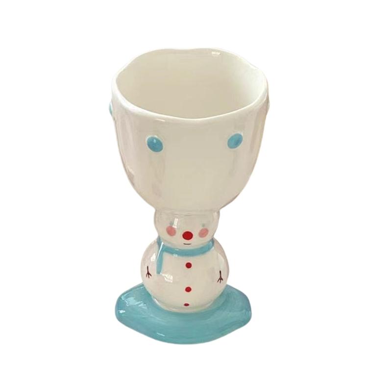 

Winter Seasonal Snowman Santa Ceramic Mugs Christmas Tableware Gift 6XDE