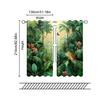 2pc,  Spring Window Curtain jungle plants Versatile Polyester,Without Electricity Birthday Party Use for Indoor Celebrations,
