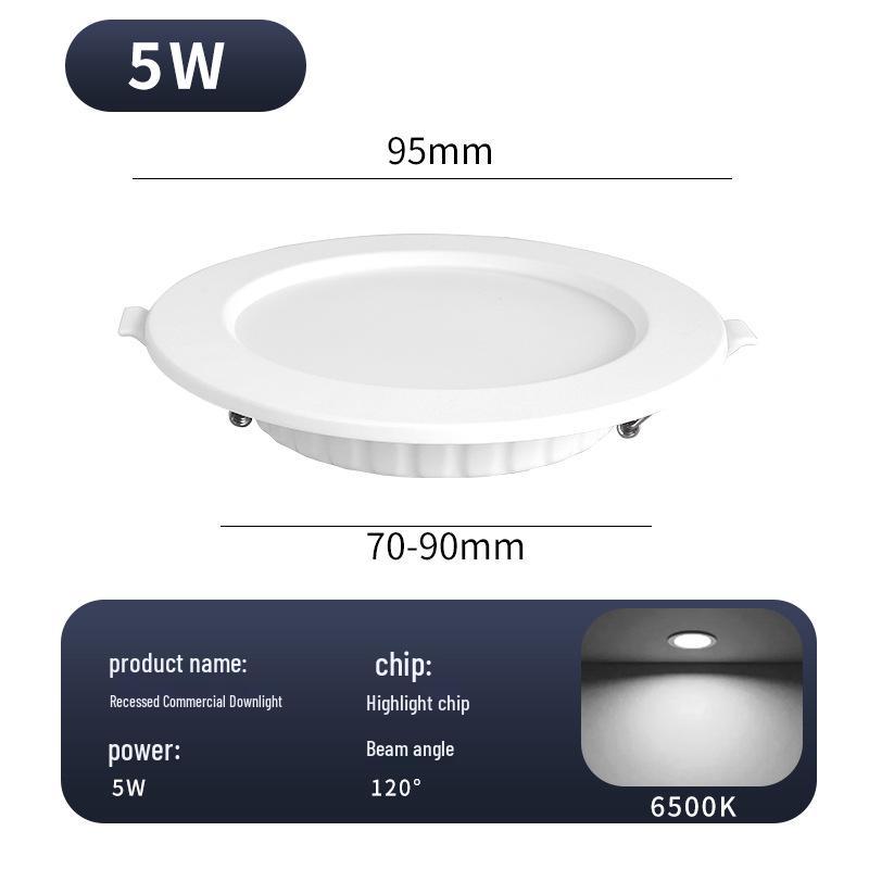 

LED Downlight Recessed Light: 4 12W, 6 18W, 15cm 15W Round.