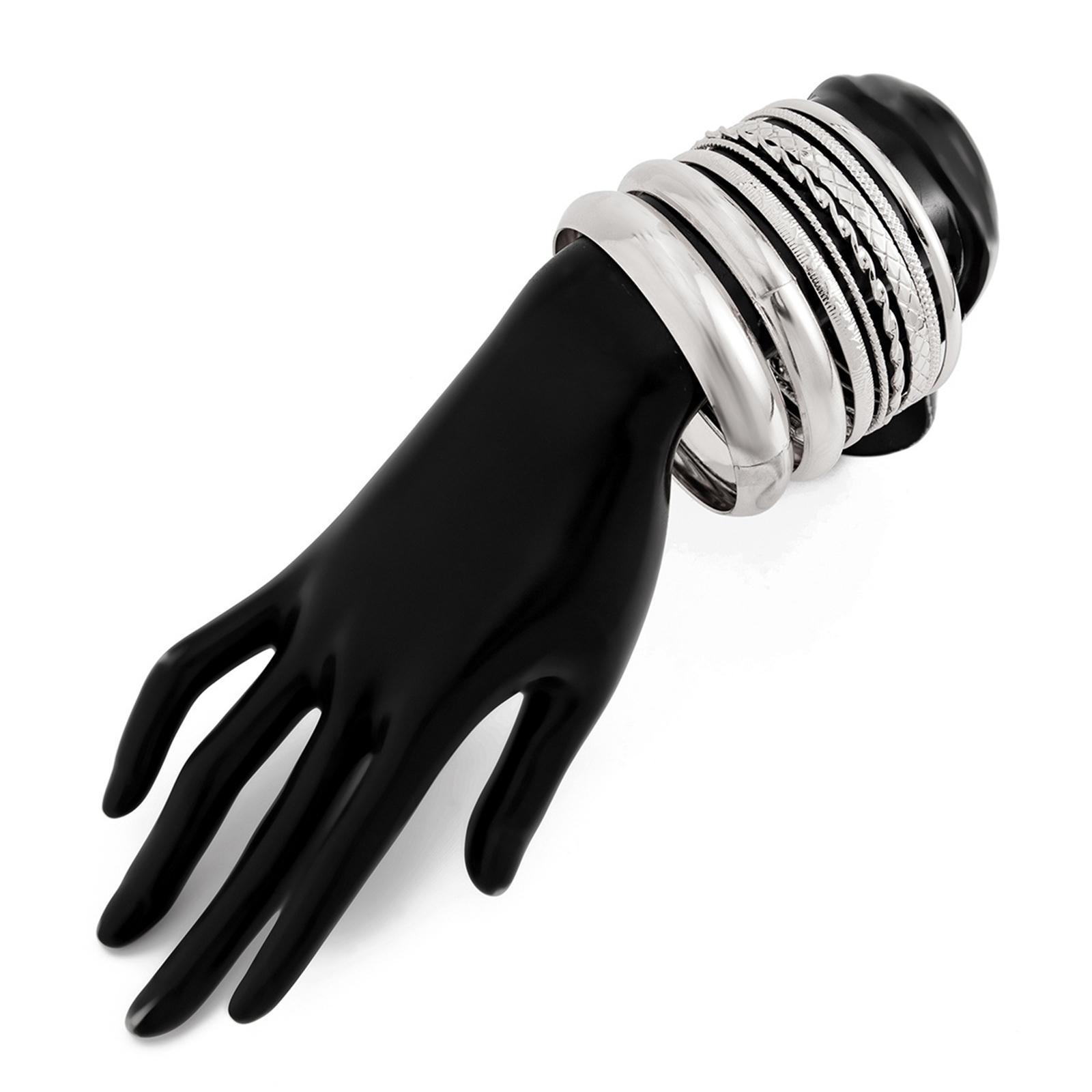 

8 шт. Массивные золотые браслеты-манжеты, Трендовые широкие массивные браслеты-манжеты, Золотые штабелируемые браслеты, Ювелирные изделия для женщин one size