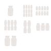 Yousheng Small Vases for Flowers, Mini Clear Glass Bud Vases, Mini Flower Vase for Wedding Table Centerpiece Home Decor,