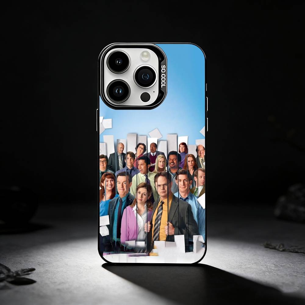 The O-Offices Hot Tv Show Phone Case For iPhone 17,16,15,14,13,12,11 Plus,Pro Max,XS,Colored silver phone case