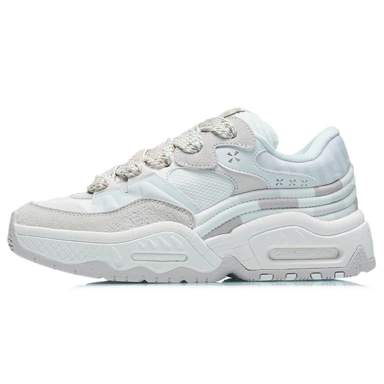 New LiNing CF Reputation Low Top Casual Shoes Women's White Sand Gray AGCR438-2