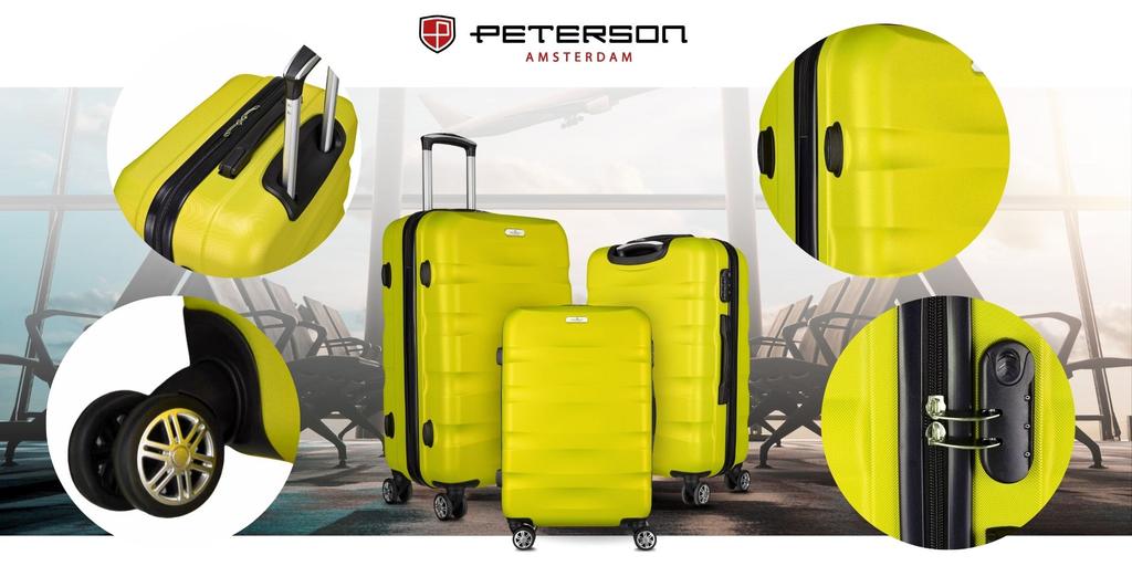 PTN 5806-W-S-6195 Yellow Suitcase