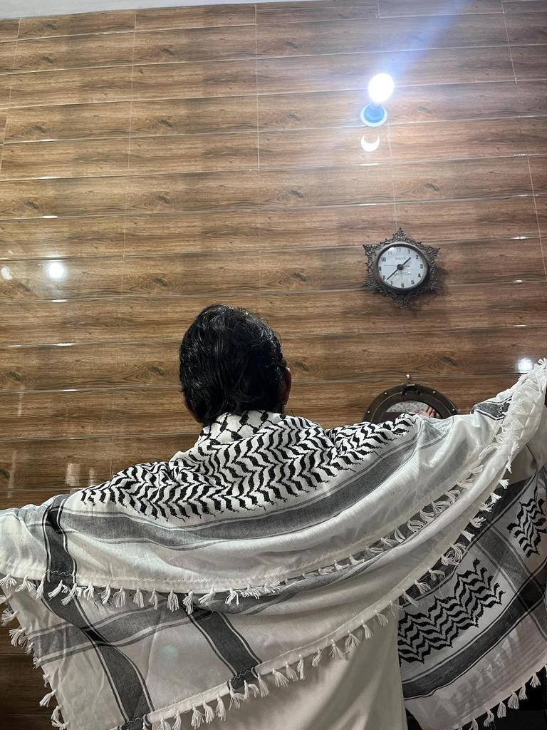 Palästinensertuch Keffiyeh - Traditionelles Shemagh mit Quasten Arabischer Stil Kufiya