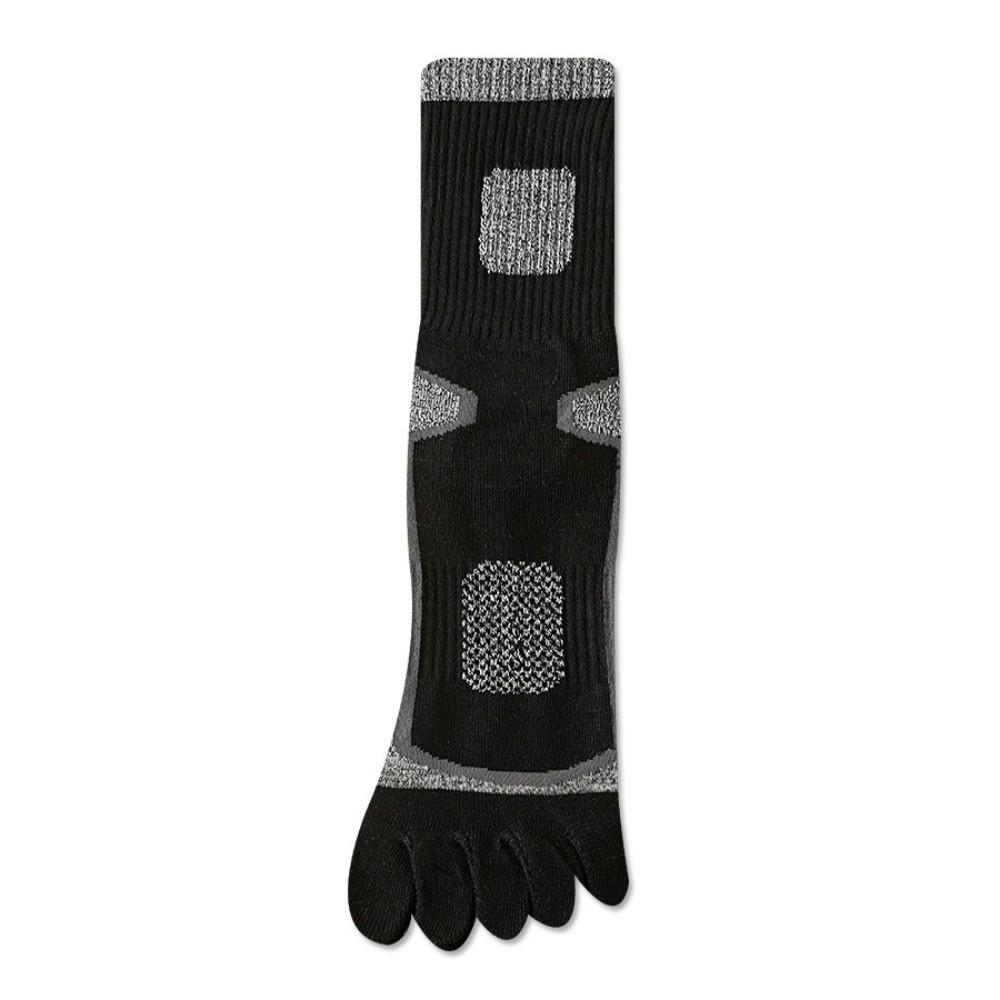Patchwork Breathable Five Finger Socks Quick Dry Sweat-Absorbent Split-toe Socks Anti-odor Mesh Five Toe Socks Outdoor Sports