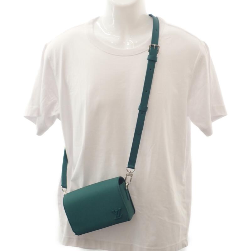 Louis Vuitton M82367 Schultertasche Evergreen Kalbsleder Herren