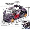 1/24 Alloy Die-casting Metal Pagani Huayra Dinastia Car Model Toys with Sound and Light Functions,Pull Back,Adults and Children Are Suitable for Gifts