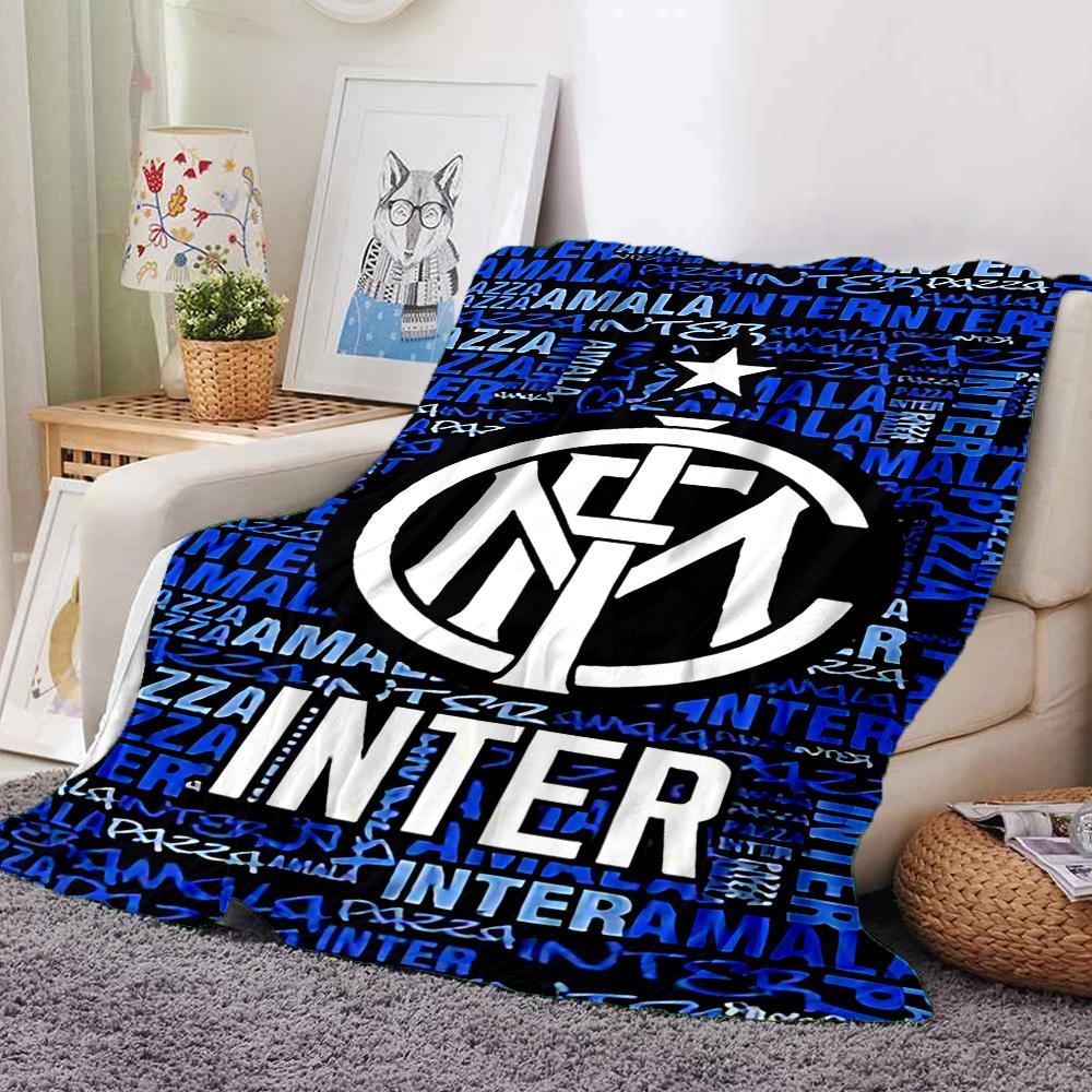 Inter Milan Fan Artwork Blankets Flannel Printed Breathable Warm Throw Blanket for Home Office Bedspreads 0708a100