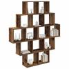 Wall Shelf Reclaimed Wood 120 x 20 x 136 cm Engineered Wood