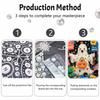 Halloween Pearl Painting Set Cute Ghost Pumpkin 5D DIY Pearl Art Home Bedroom Wall Decor Craft Handmade Gift Art Supplies Hobby Kit