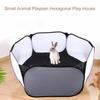 Yousheng Маленький вольєр для домашніх тварин Дихаюча сітка Запобігає втечі Складаний шестикутний вольєр Кролики Морська свинка Кролик Кошеня Клітка Намет Іграшка Товари для домашніх тварин