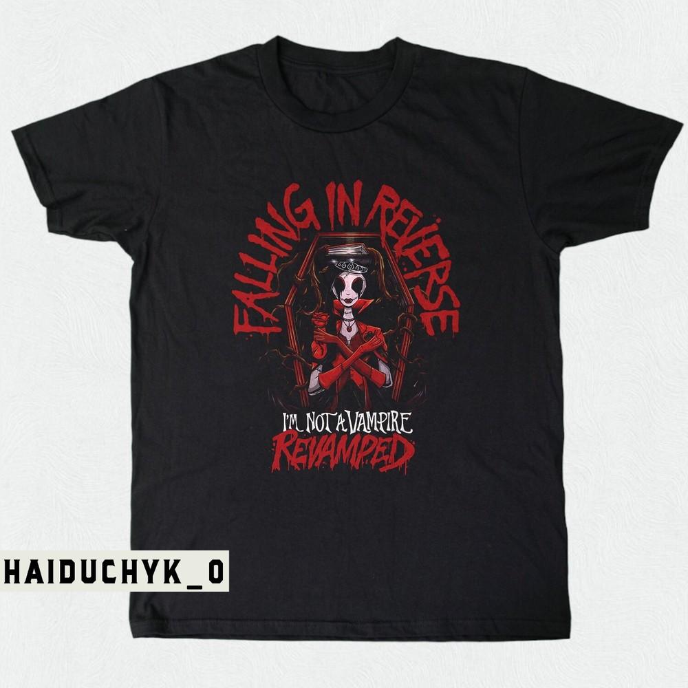 Falling In Reverse I m Not A Vampire Unisex Black T-shirt Size S-5XL Unisex T-Shirt XXL