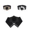Ladies Slimming Corset Elastic Wide Waist Belt with 3D Flower Universal Women Banquet Dress Shirt Snap Buckle Corset