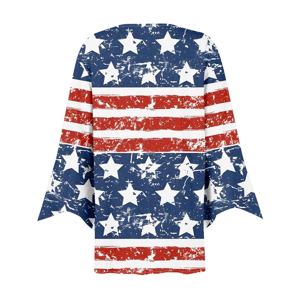 Cămașă de damă Bluză Îmbrăcăminte exterioară imprimeu mânecă lungă 3/4 ocazional vacanță de bază Topuri cu nasturi