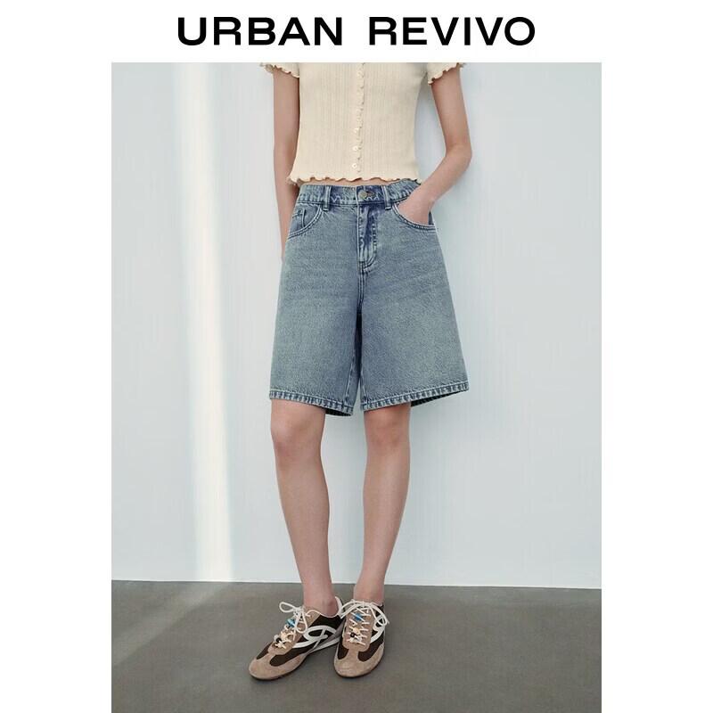 UR2026 Women s Washed Denim Shorts 25