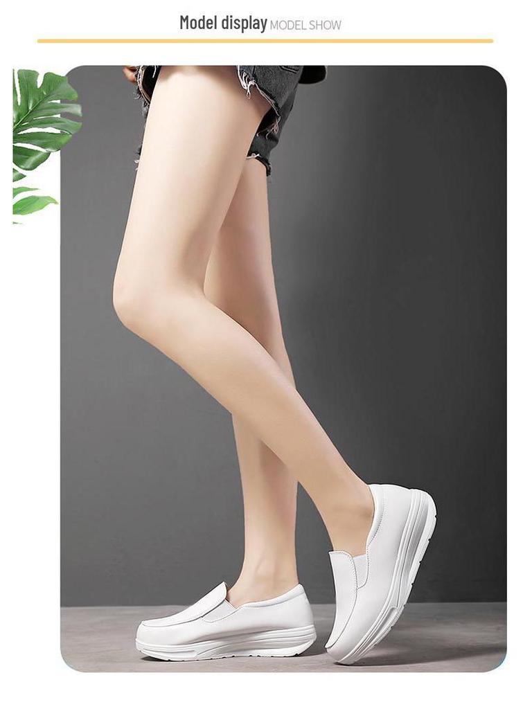 2023 Women's Plus Size Casual White Nurse Shoes for Outdoor Travel and Sports