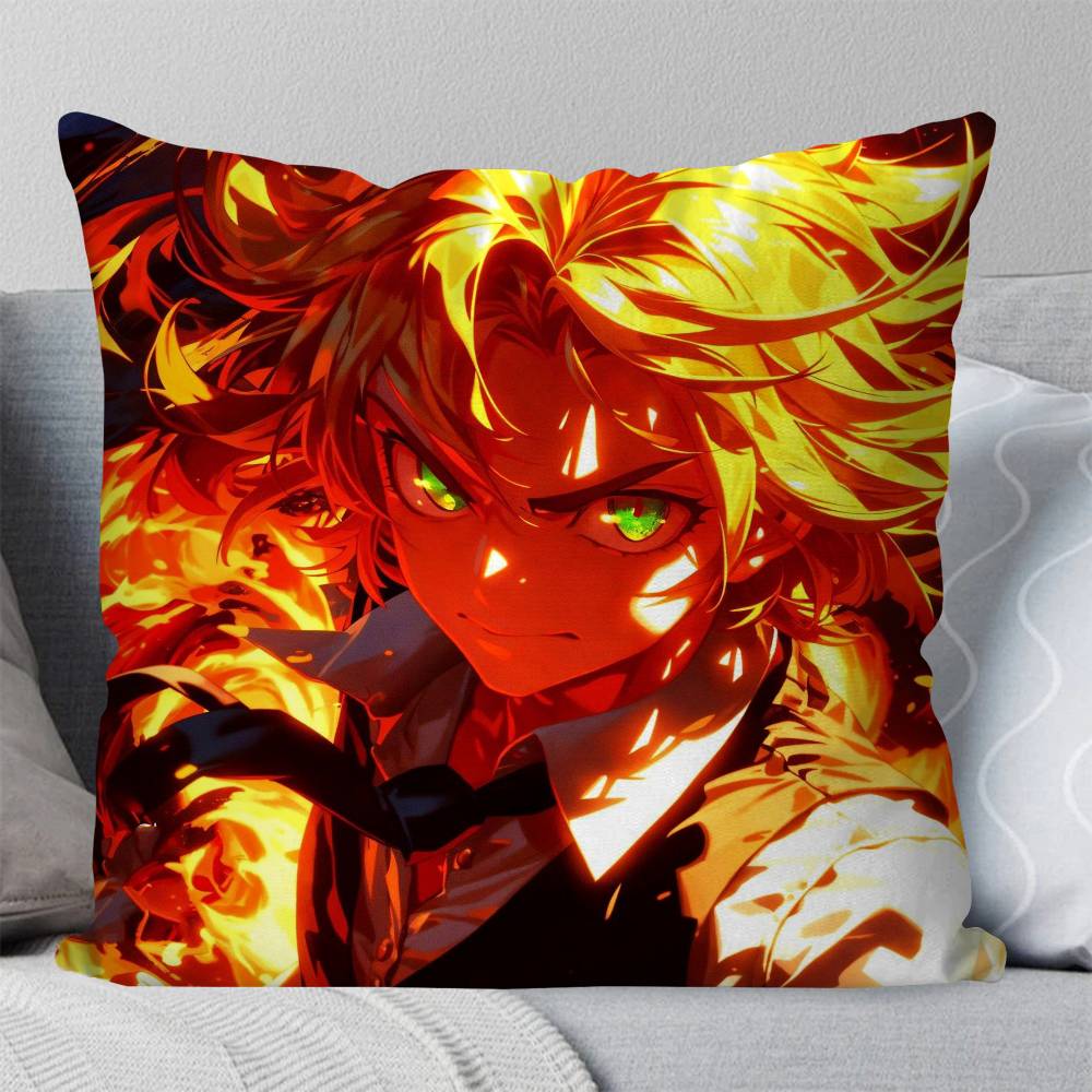 The Seven Deadly Sins Anime Pillow Case Fashion Square Pillowcase Bedroom Sofa Room Ins Decoration Leisure