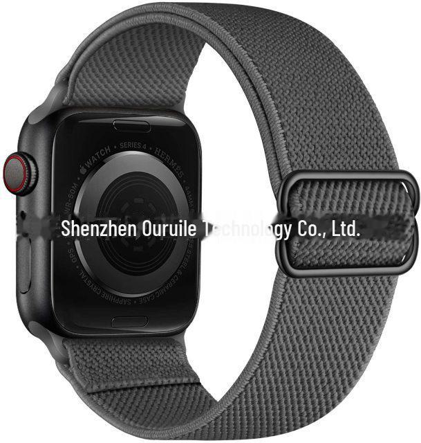 Adjustable Elastic Nylon Band with Sliding Buckle for Apple Watch iWatch7