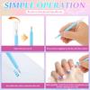 12Pcs Nail Art Pens Set 12 Colours 1MM/0.04inch Nail Art Markers Safe Manicure Markers for Graffiti Dotting Liner and Painting