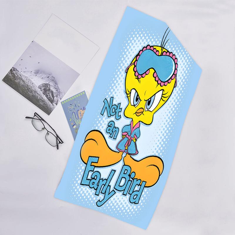 1pc Tweety3 Beach Towel, Beach and Seaside Swimming Pool Equipment, Fashion Pattern, Rectangular, Travel Essentials