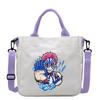 Japan Cartoon Comics Akaza Demon Slayer Print Canvas Shoulder Bag Women's Commuter Bag Handbag 7553