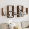 VidaXL Wall Shelf Old Wood 159x18x65 Cm Engineered Wood 853216