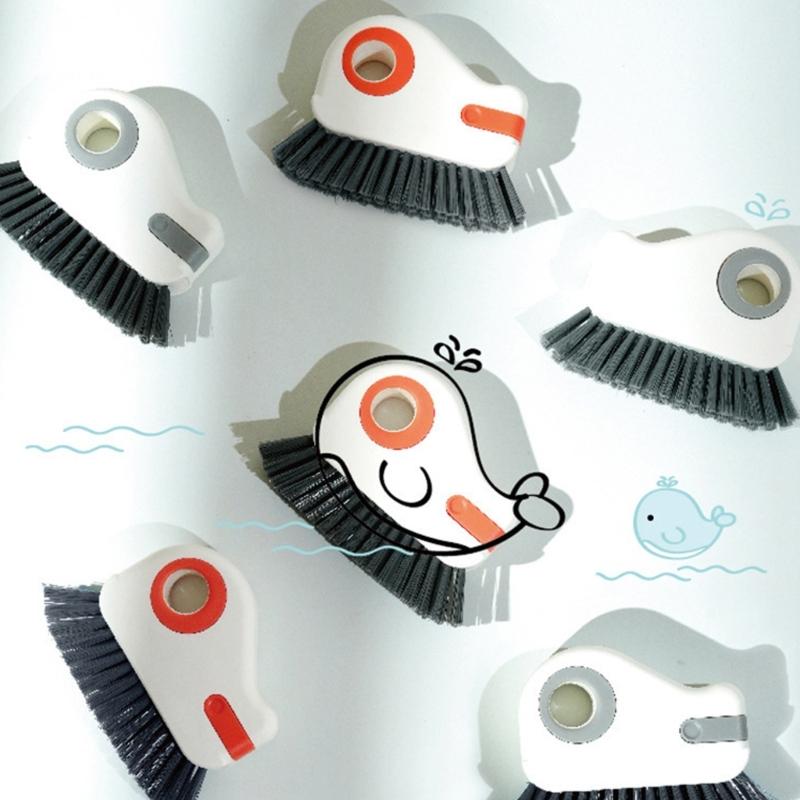 Double Window Cleaning Tool With Soft Bristles And Hanging Hole Space Saving Kitchen Bathroom Essential