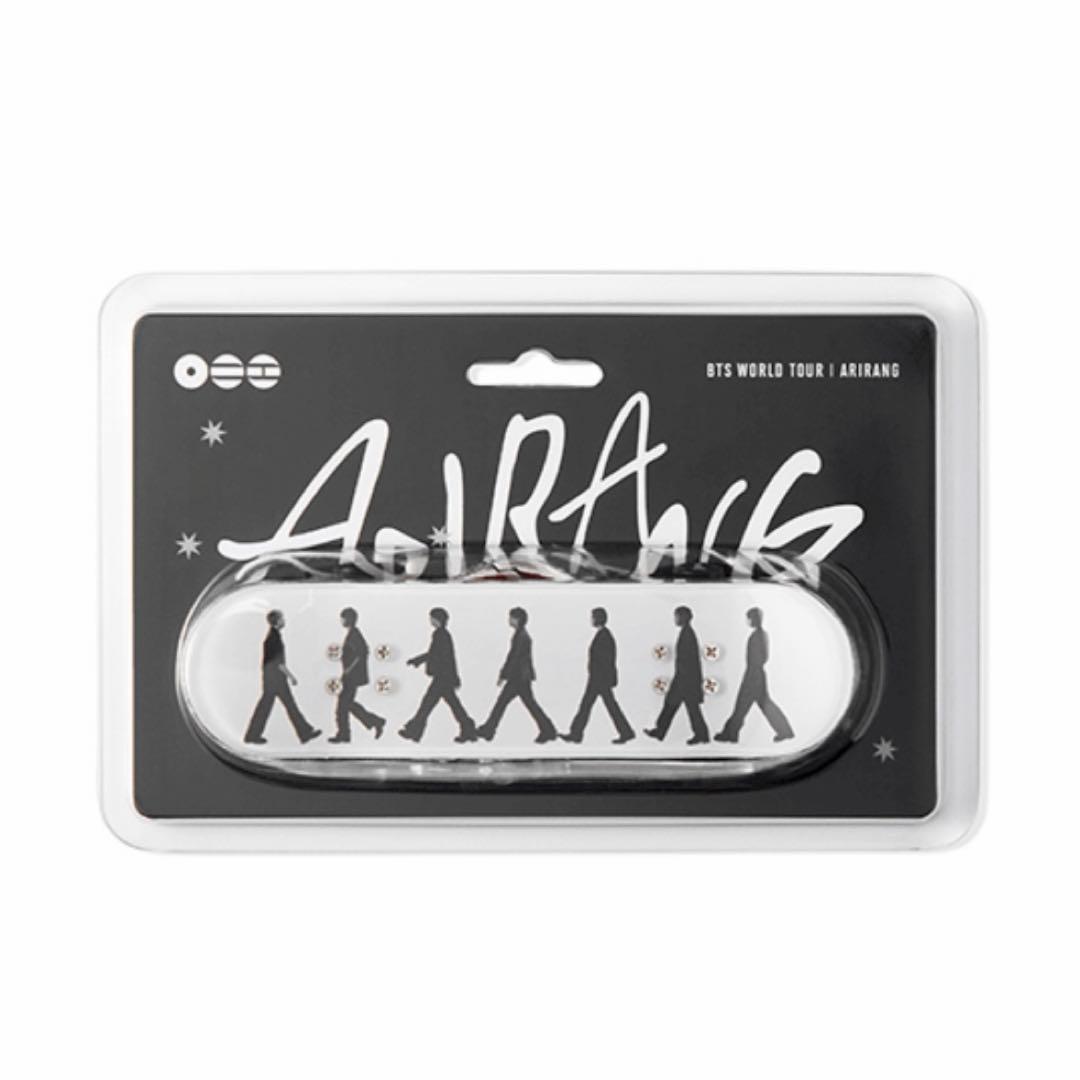 [USED] BTS ARIRANG Korean Pop-Up Skateboard Keyring White