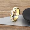 Nidin Heißer Verkauf 6 Farben Kupfer Inlay Zirkon Charme Offene Ringe Verstellbar Für Frauen Männer Verlobung Hochzeitsfeier Finger Schmuck