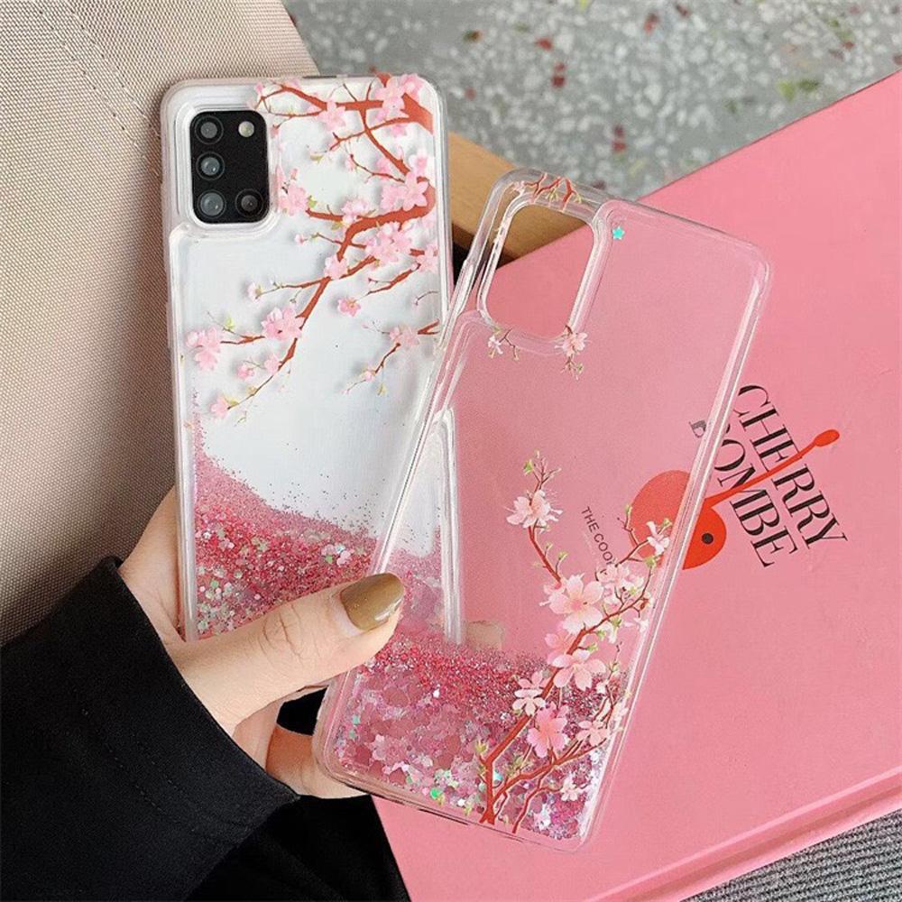 Dynamic Liquid Glitter Quicksand Phone Case For Samsung Galaxy S23 S22 S21 S20 S10 Ultra Plus Note 20 A32 Soft Silicone Cover