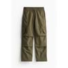 H M paracHute Cargo Pants kHaki Green