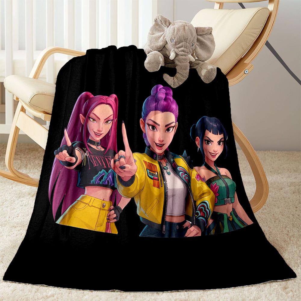 Colorful Fashion Trio Blanket Soft & Cozy Perfect for Office Bed Chair Four Seasons Universal Modern Perfect Gift for Relatives and Friends