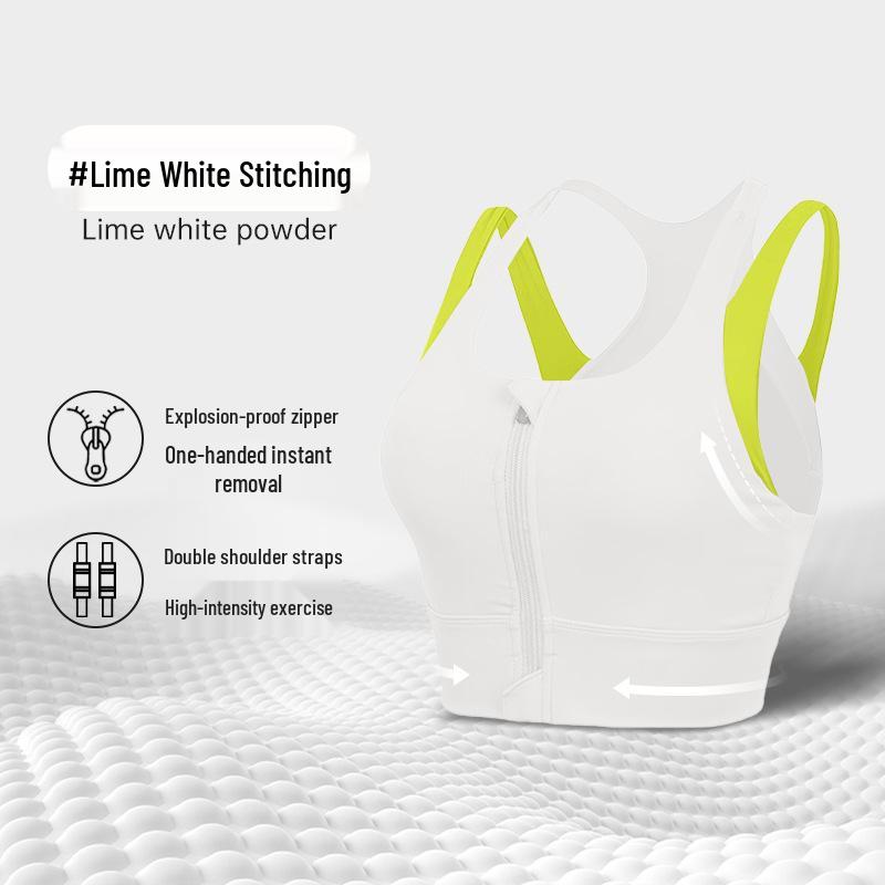 

Спортивный бюстгальтер-жилет большого размера с защитой от ударов - Женский бюстгальтер с высокой степенью поддержки для йоги и бега XL for 60-70kg