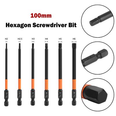 1/4 Inch Hex Bit Alloy Steel High Hardness Hexagon
