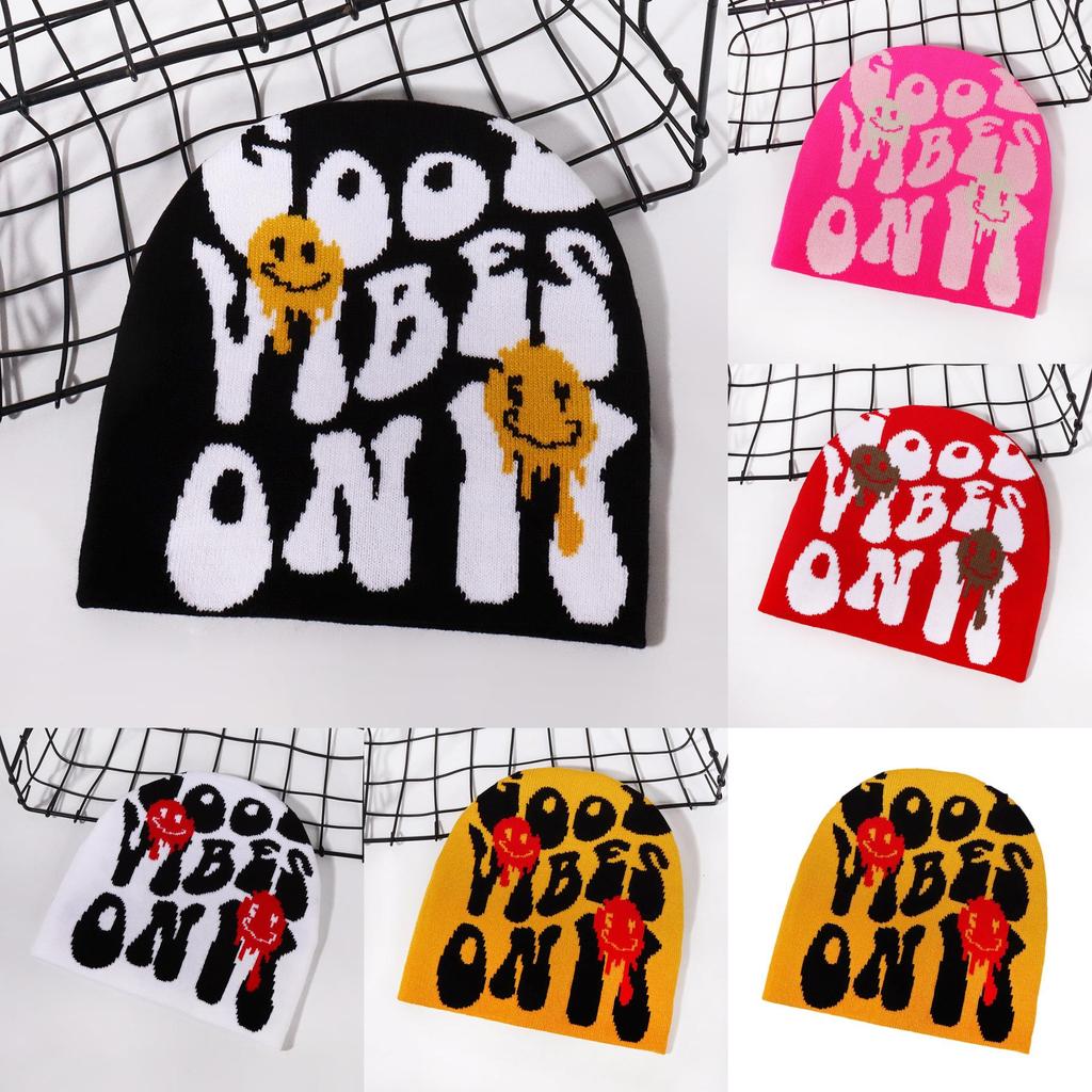 Fashionable Hat Knit With Letter Design For Winter Streetwear Enthusiasts