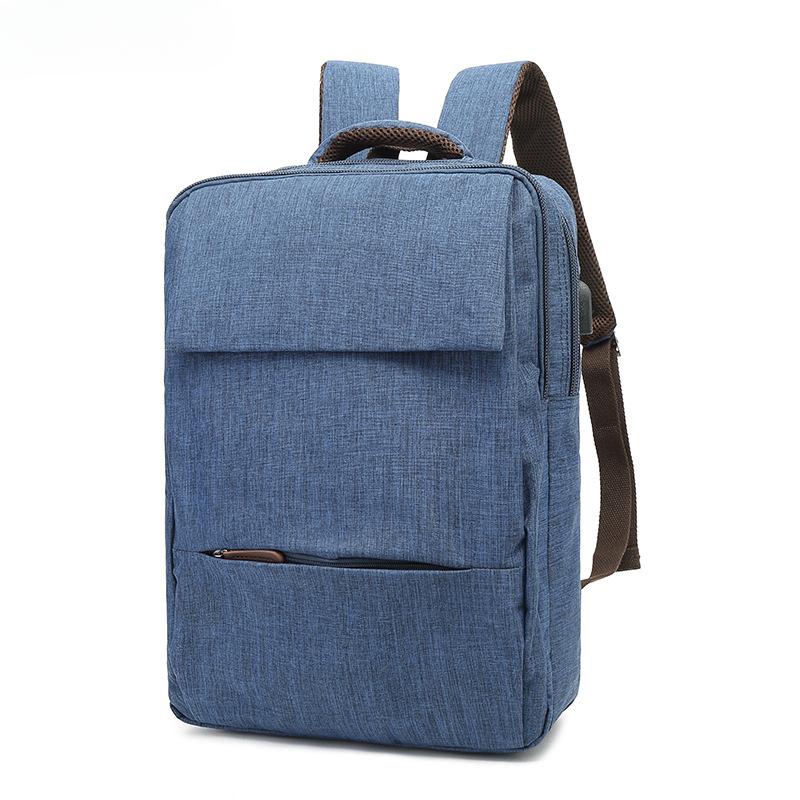 Oxford Cloth Casual Shoulder Men's Bag Fashion Business Computer Backpack Multi-functional USB Charging Schoolbag