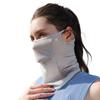 Ice Silk UV Sun Protection Mask Breathable Sports Bandana Soft Adjustable Anti Ultraviolet Thin for Summer Outdoor Activities