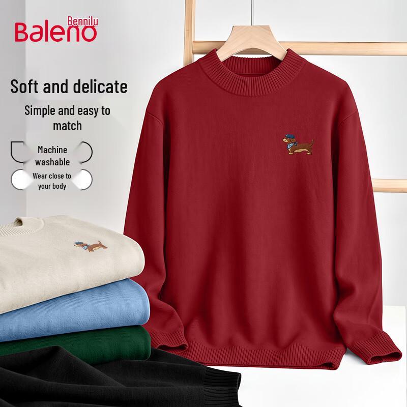 Baleno Men's Winter Mock Neck Pullover Sweater
