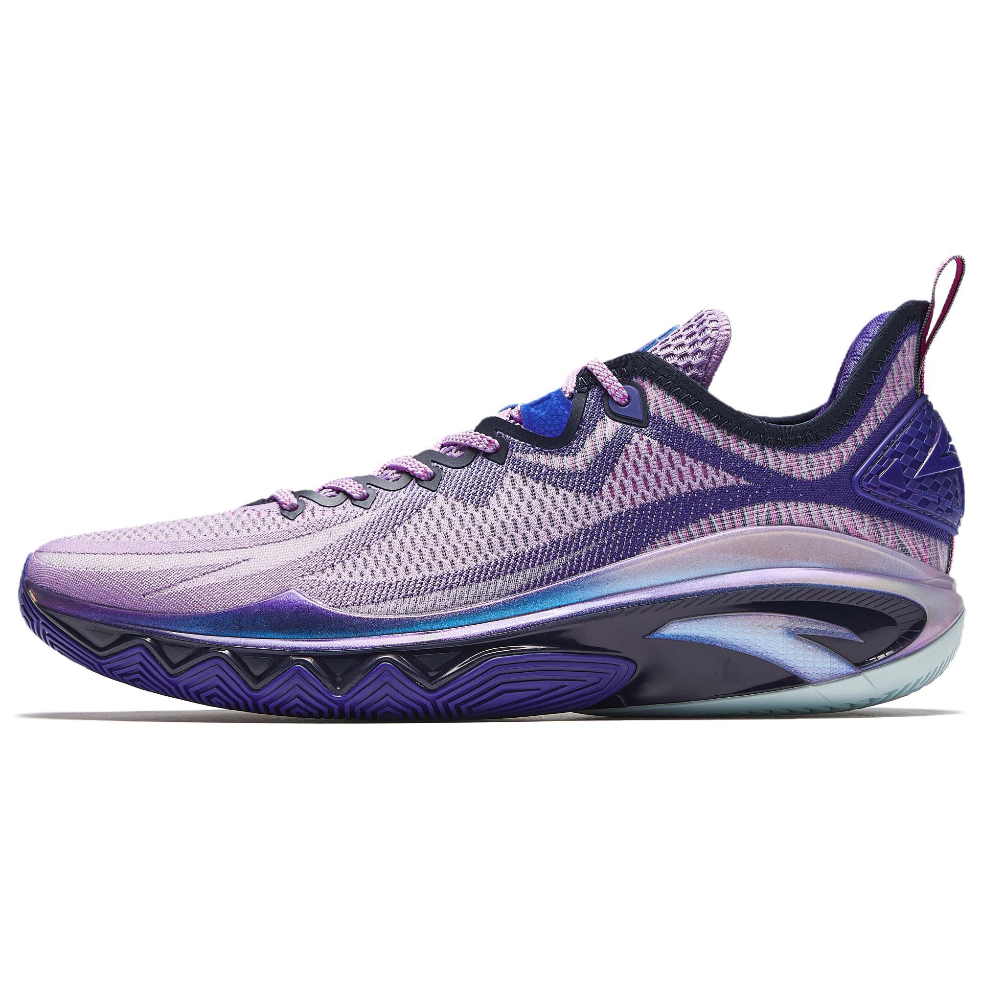 

New Anta Swagger 2 Cushioning, Abrasion Resistant, And Resilient Properties Low top Basketball Shoes Men s Purple Blue 912531106S-1 44