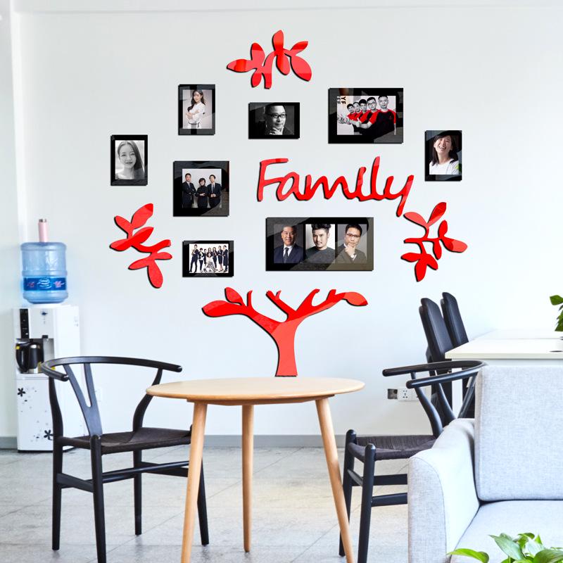 Acrylic Tree 3D Wall Stickers: Creative Decoration for Living Room, Bedroom, Office, or Sofa Area.
