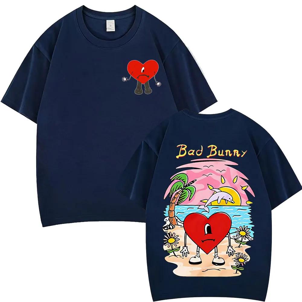Bad Bunny Un Verano Sin Ti Graphic Tshirt Unisex Women 100 Cotton Fashion TShirts Summer Loose and Casual Aesthetic Tshirts